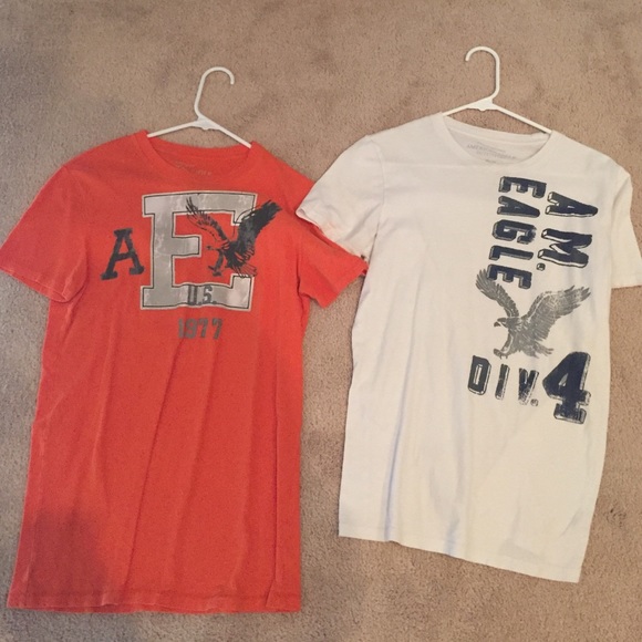 BOTH American Eagle Shirt Men (orange and white)