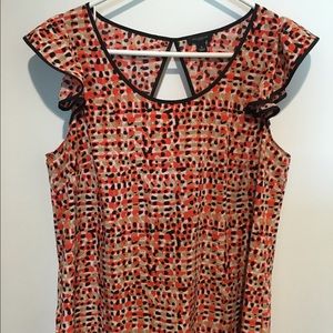 SOLD 🛑 Ann Taylor Cap Sleeve Top Blouse Sz 8