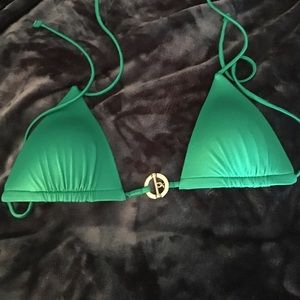 Green bikini top