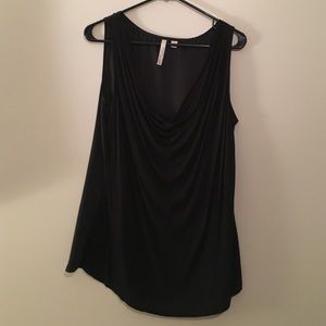 Black cowl neck tank-Great for Christmas parties!