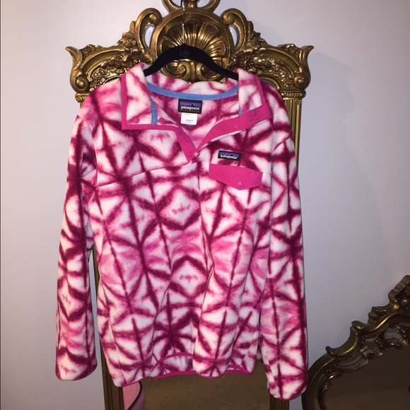 Women's Pink Tie Dye Patagonia Pullover
