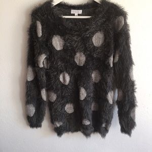 Joseph A pokadot eyelash sweater
