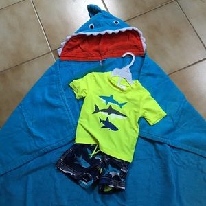 Carters 3 pc boys swim set. NWOT