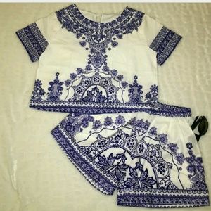 Top and short set
