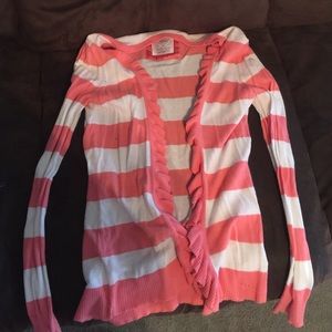 long sleeve  GIRLS justice striped cardigan