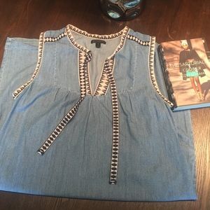 J. Crew Washed Chambray Dress