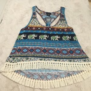 Aztec Elephant Tank Top