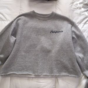 california cropped sweater