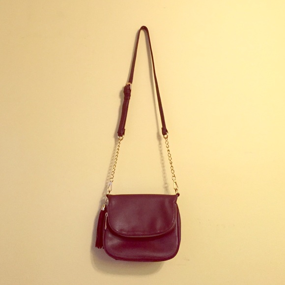 Bordeaux cross body bag or clutch