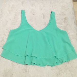 Mint Green Crop Top