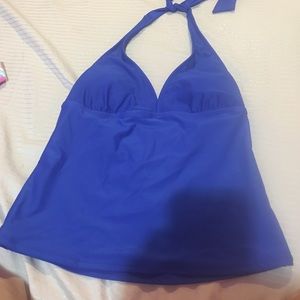 Blue tankini top