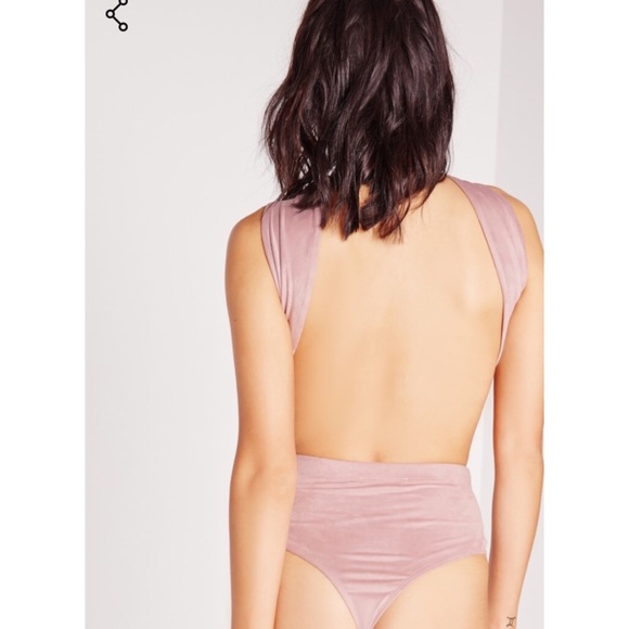 NWT Missguided Suede Bodysuit - Picture 3 of 4