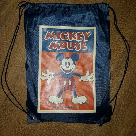 mickey drawstring bag