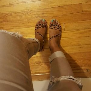 Leopard sandals