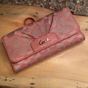 Authentic Pink Coach Wallet