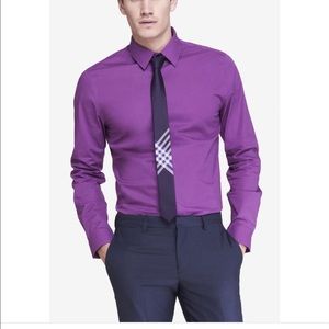 NWT men's purple express 1MX button down