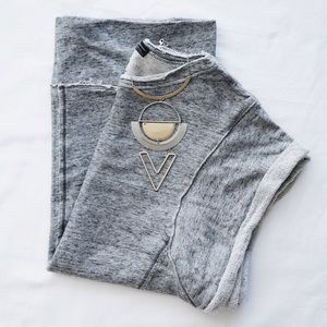 Grey Sleeveless Sweat Tee