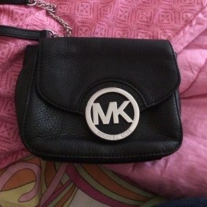 Black cross body MK bag