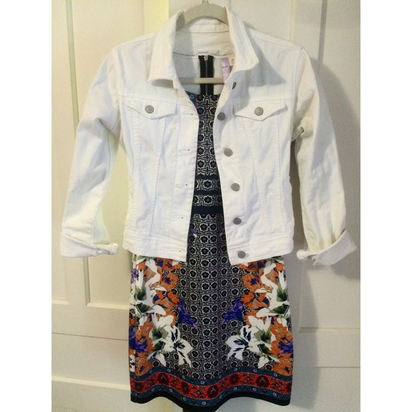 White Jean Jacket - Picture 1 of 4