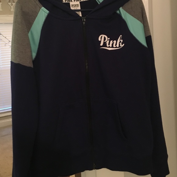 vs pink zip up hoodie