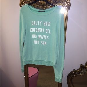 Blue wildfox baggy beach jumper