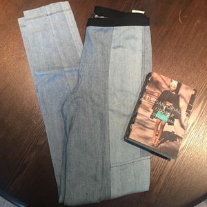 BCBG Maxazria Cancetta Patch denim leggings