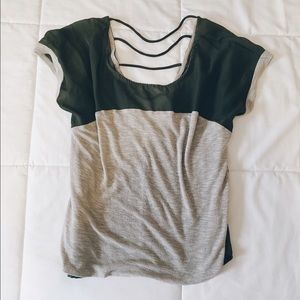 Green and Tan T-shirt