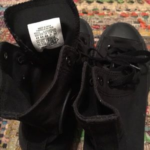 All black converse