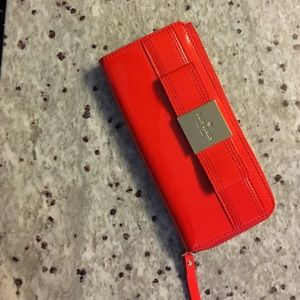 Kate Spade red patent leather wallet