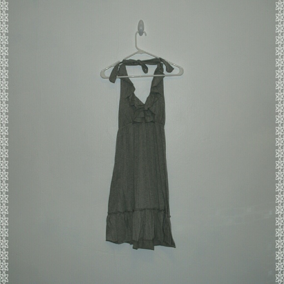Mon Ami Grey Halter Dress