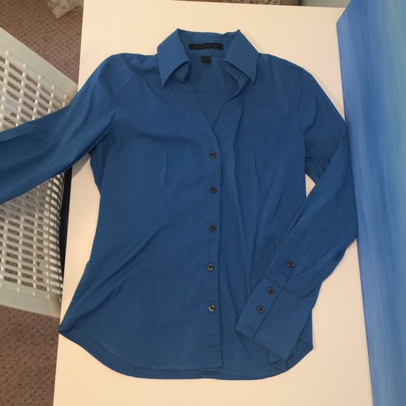Express Blue Button Down