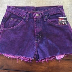 Wrangler Vintage High Waist Dyed Shorts