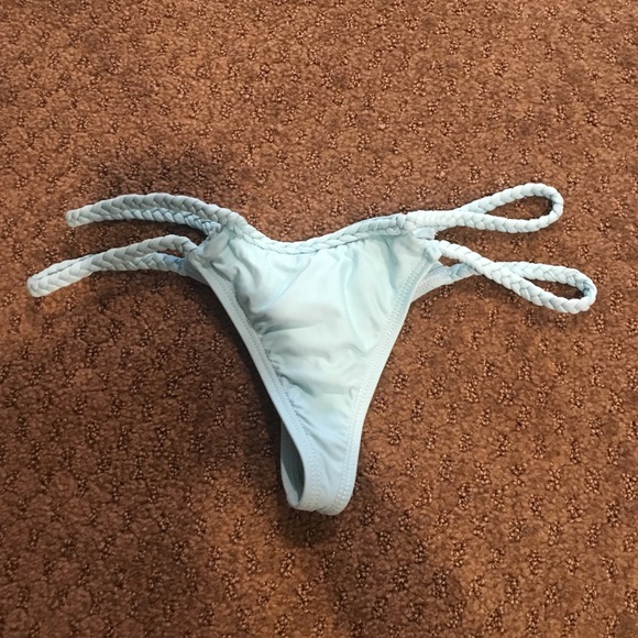 RARE FRANKIES BIKINIS baby blue OCEANSIDE bottoms