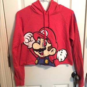 Mario Crop Hoodie 🎮