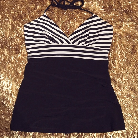 Forever 21 Striped Halter Top