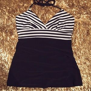 Forever 21 Striped Halter Top