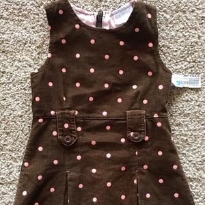 🎉NEW ITEM!🎉 Toddler Girl Brown Polka Dot Dress
