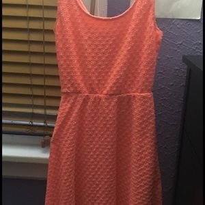 An orange summer dress