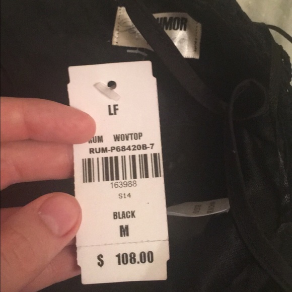 LF black crochet crop top - Picture 2 of 2