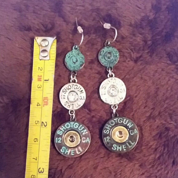 12 GA shotgun bullet earrings - Picture 4 of 4