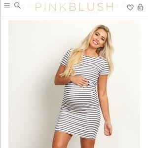 Striped Maternity Dress