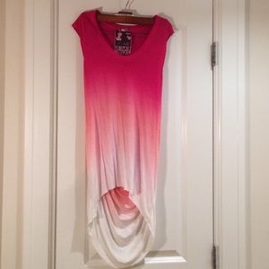 Pink Ombré Hi-Low Tunic