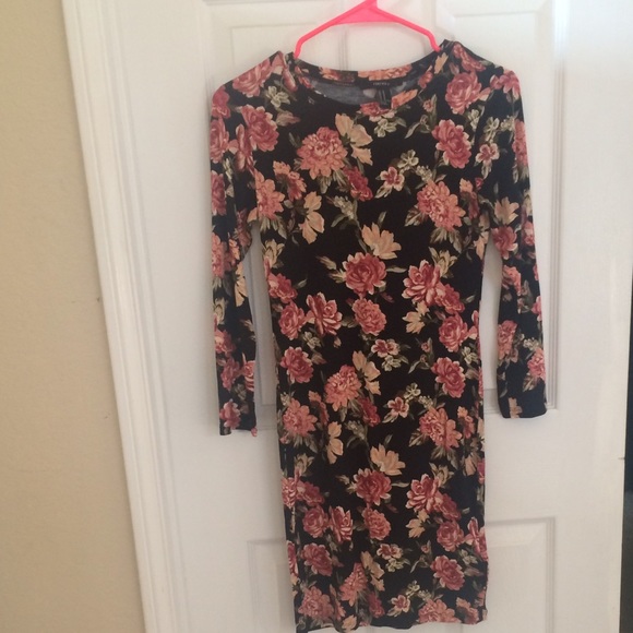 Floral below the knee dress