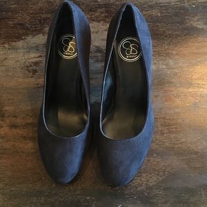 Jessica Simpson Black Suede Heels