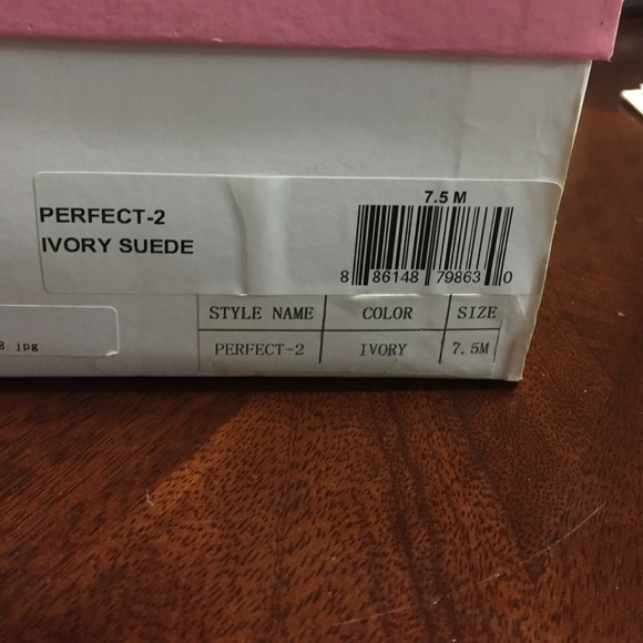 Jeffrey Campbell platform ivory suede shoes - Picture 3 of 3