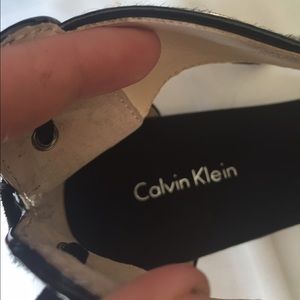 Calvin Klein women's zebra sandals