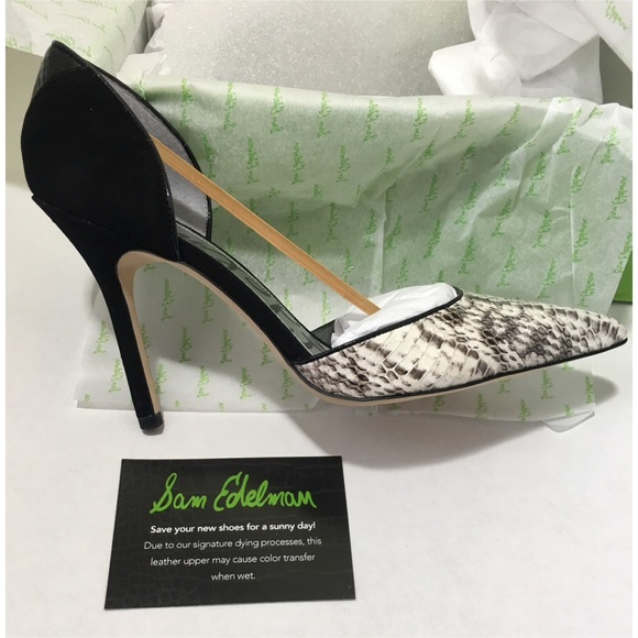 SALE Sam Edelman Faux Snake Pump Shoe - Picture 5 of 8