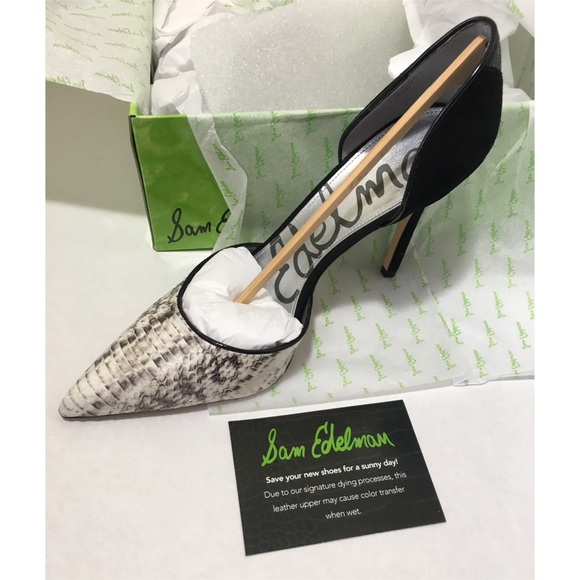 SALE Sam Edelman Faux Snake Pump Shoe - Picture 6 of 8