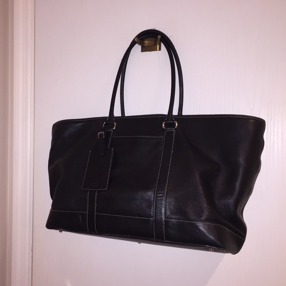 Black Coach Leather Bag