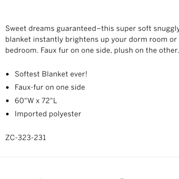 VS PINK Sherpa blanket - Picture 2 of 2